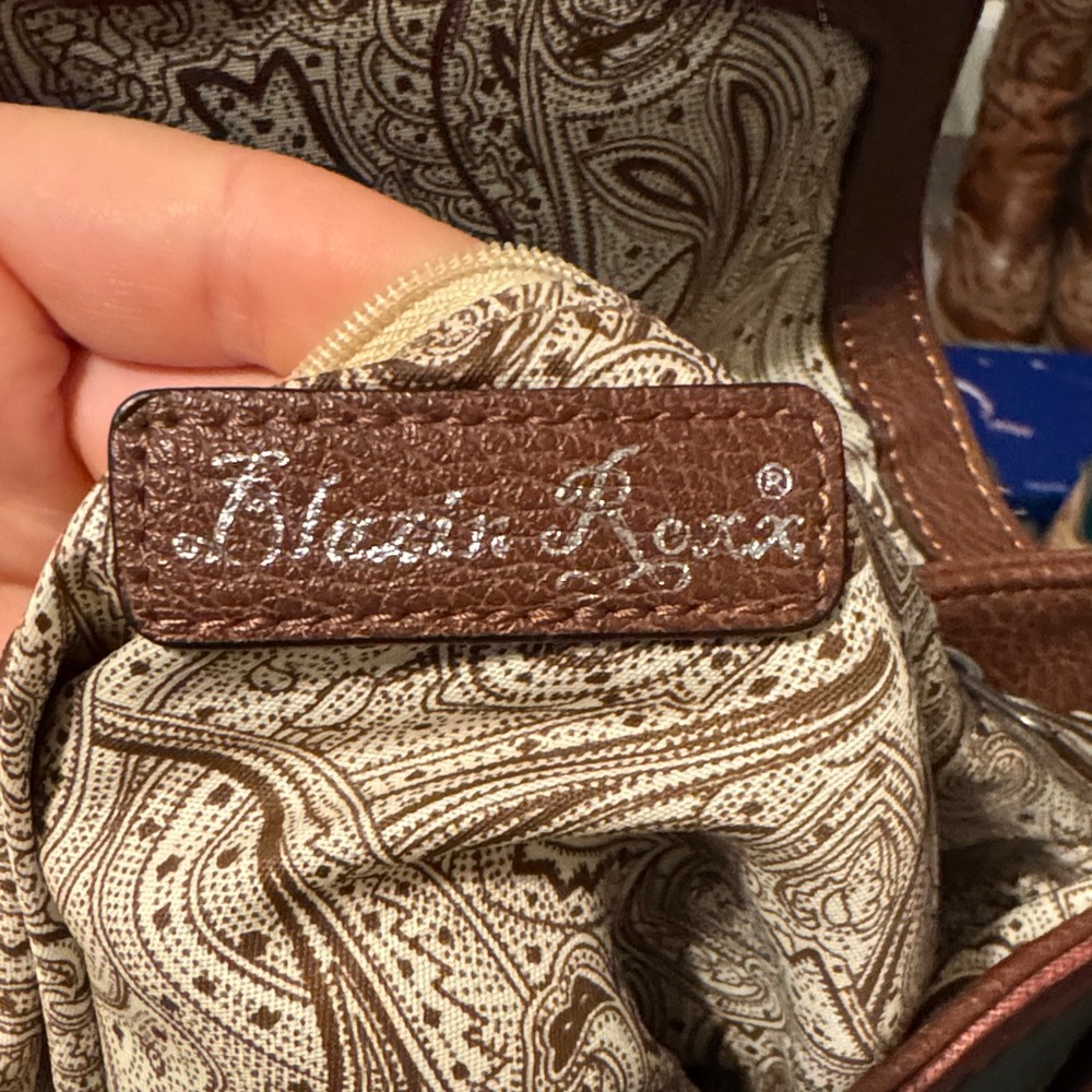 Blazin Roxx Brown and Multicolor Crossbody Bag - Picture 3 of 3
